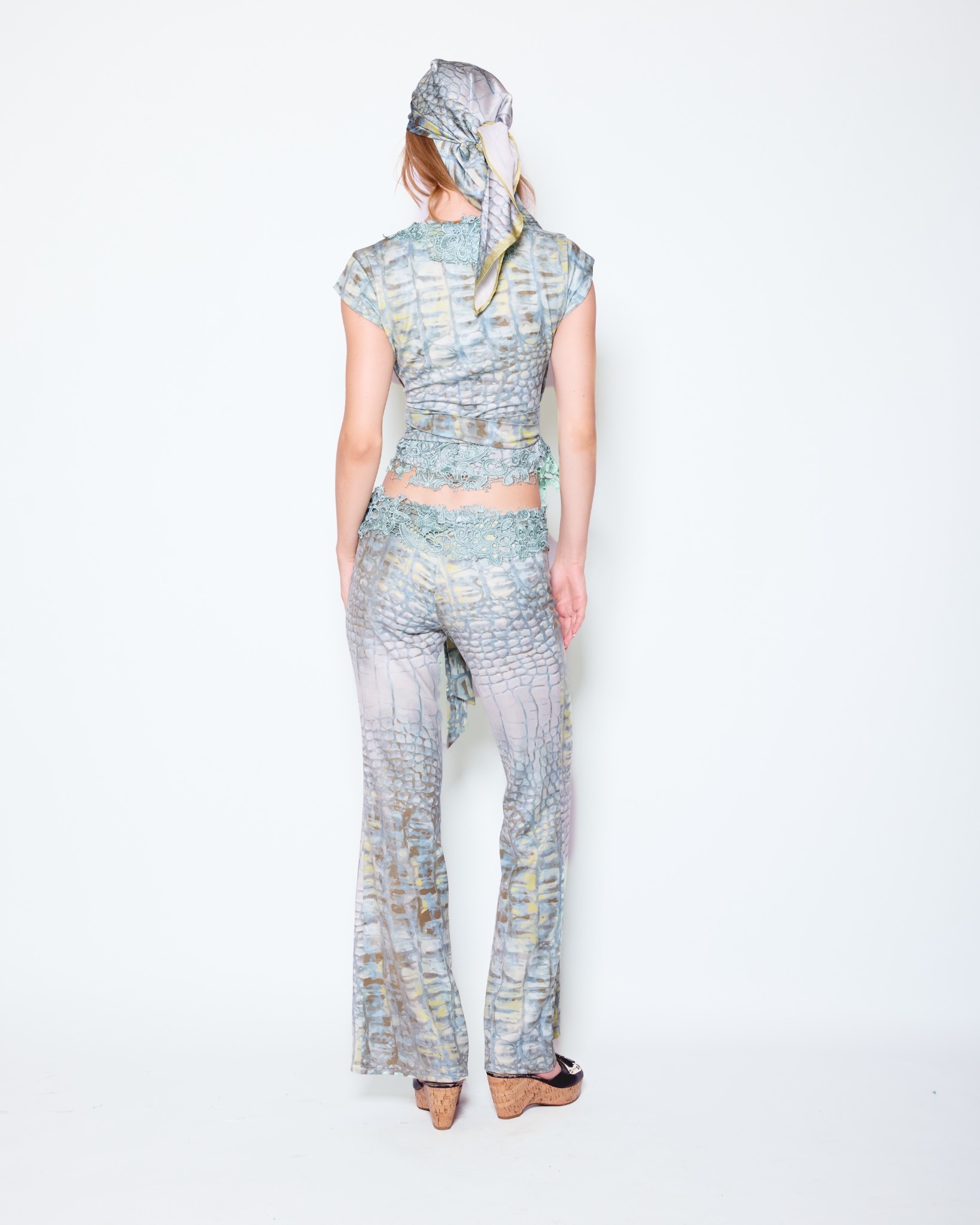 CAICOS PYTHON WRAP TOP
